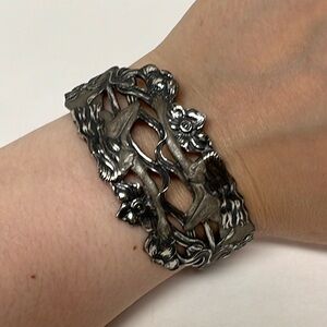 Solid Sterling Silver Nymph Cuff Bracelet